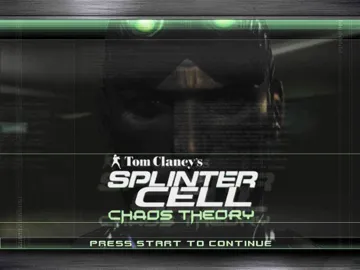 Tom Clancys Splinter Cell Chaos Theory (USA) screen shot title